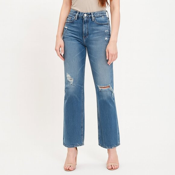 Ag Adriano Goldschmied Denim - Ag Adriano Goldschmied High Rise Baggy Straight Jeans The Tomas Size 26